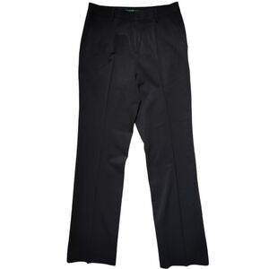 Ralph Lauren Black Wool Straight Leg Dress Pants Size 4